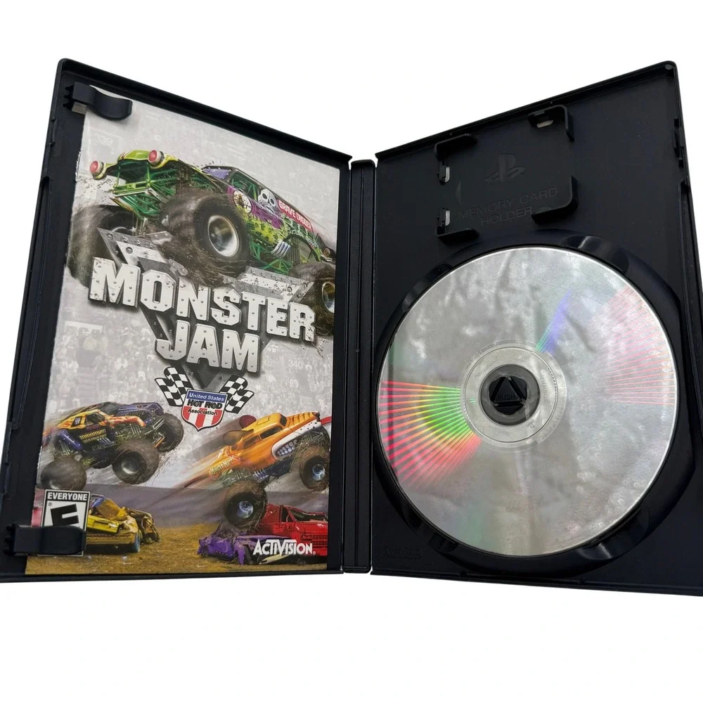 Sony PlayStation 2 Video Game Lot Smugglers Run 2 Monster Jam PS2 Black
